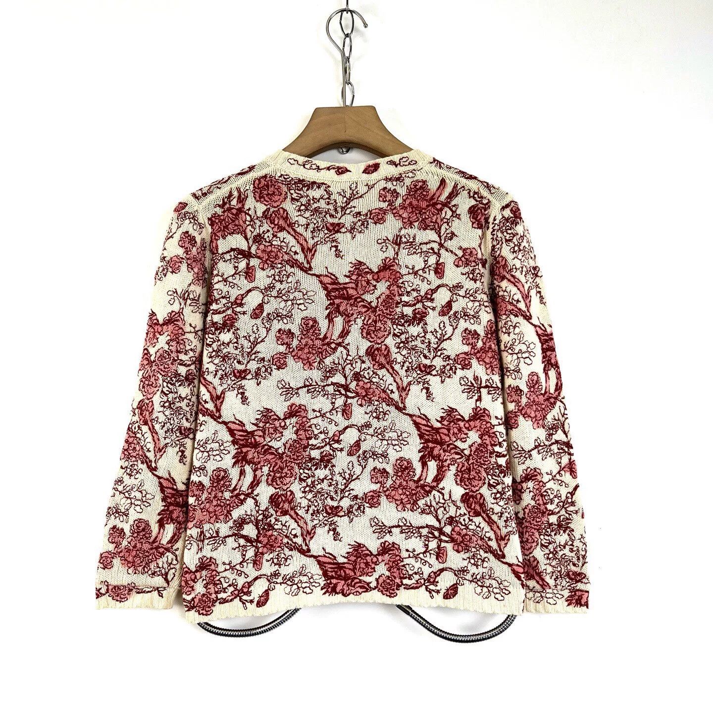 Dior Dior Floral Embroidered Knit Sweater Size S / US 4 / IT 40 - 2 Thumbnail