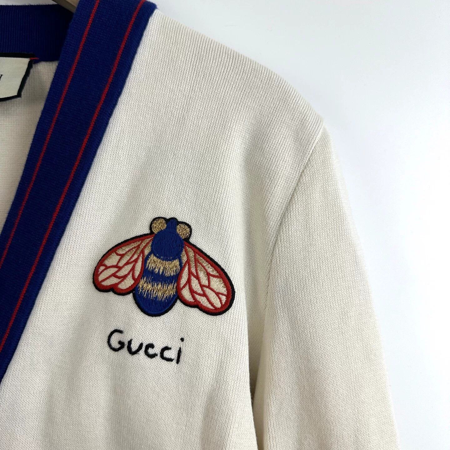 Gucci Gucci Women's Bee Embroidery Cardigan Size S / US 4 / IT 40 - 5 Thumbnail