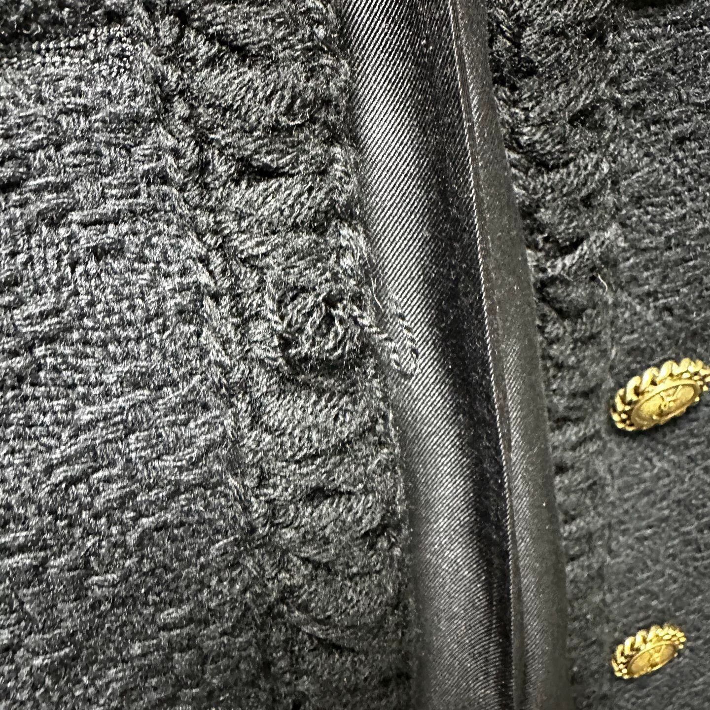 Saint Laurent Paris Saint Laurent Black Tweed Jacket Size S / US 4 / IT 40 - 6 Thumbnail
