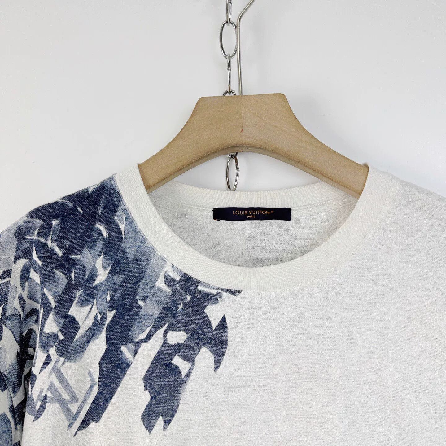Louis Vuitton Louis Vuitton New White Floral Monogram T-shirt Size S / US 4 / IT 40 - 3 Thumbnail