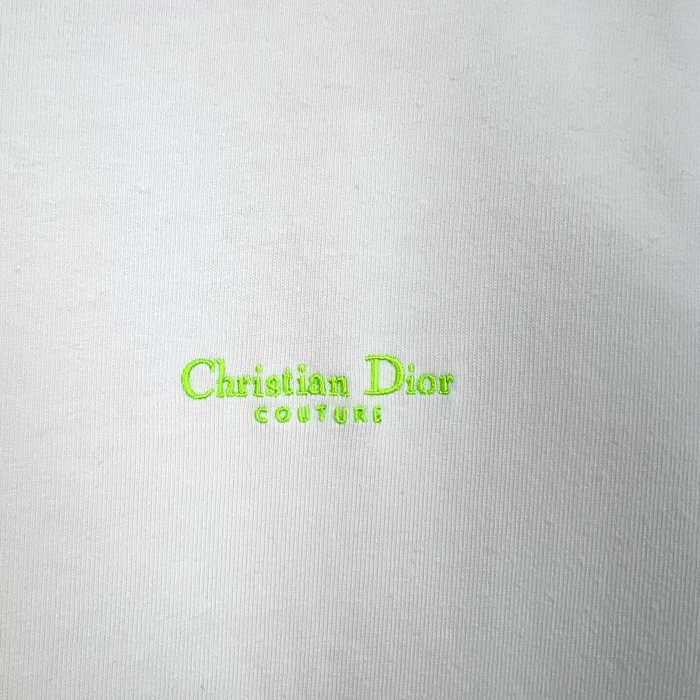 Dior Dior White Embroidered Logo Loose T-shirt Size S / US 4 / IT 40 - 4 Thumbnail