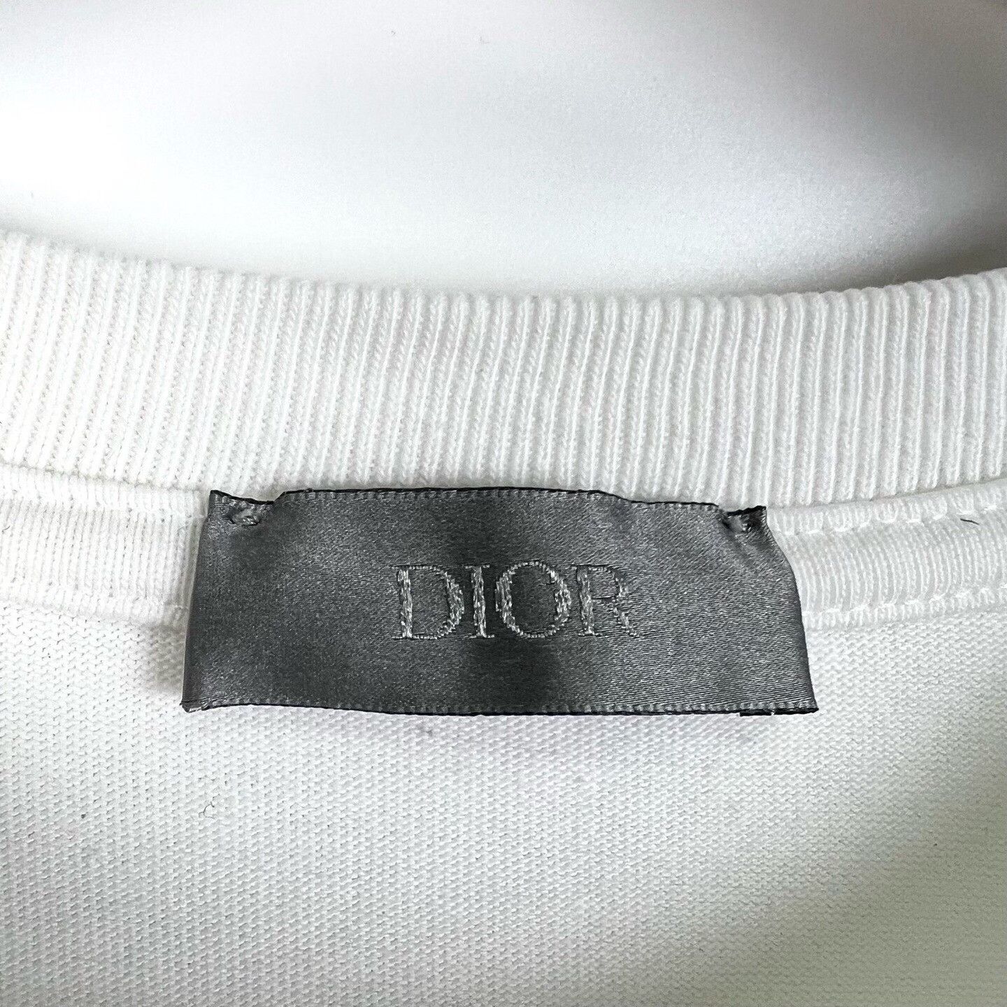 Dior Dior White Embroidered Logo Loose T-shirt Size S / US 4 / IT 40 - 6 Thumbnail