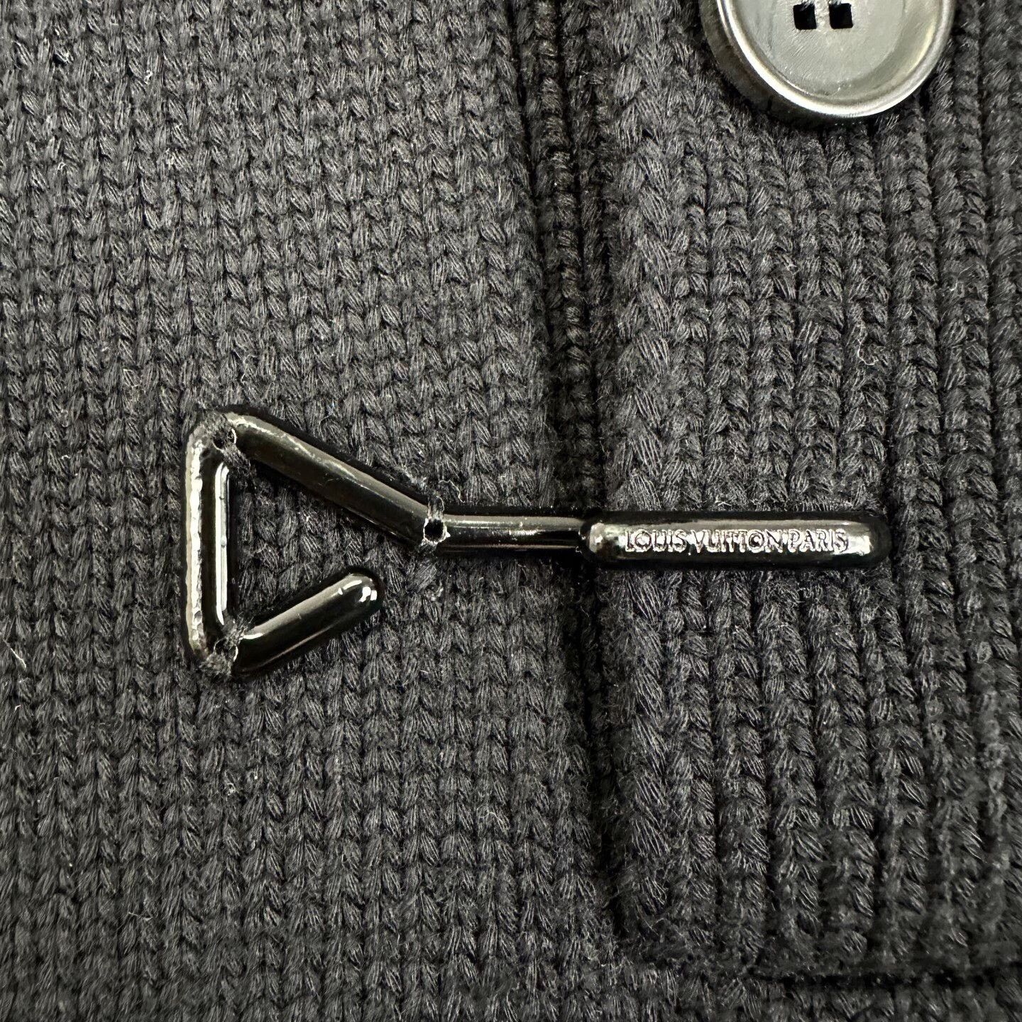 Louis Vuitton Louis Vuitton Black Polo Collar Wool Sweater Size US M / EU 48-50 / 2 - 8 Thumbnail