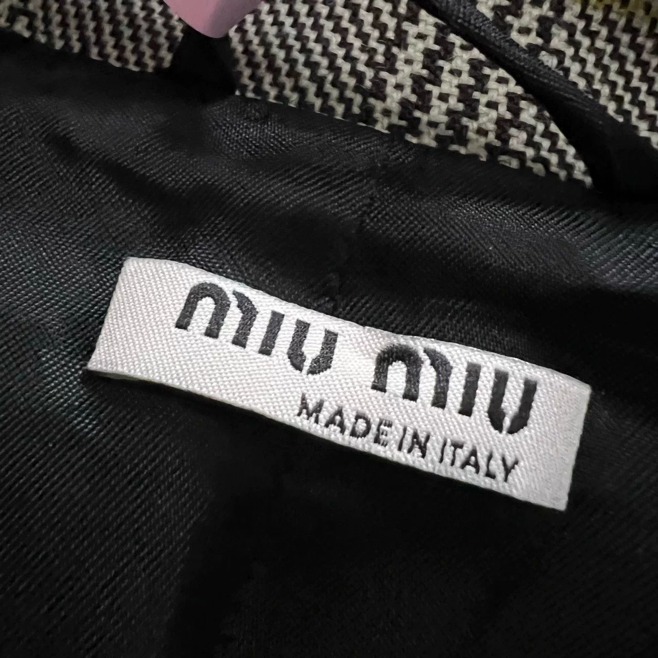 Miu Miu Miu Miu Logo Plaid Long Coat Size S / US 4 / IT 40 - 4 Thumbnail