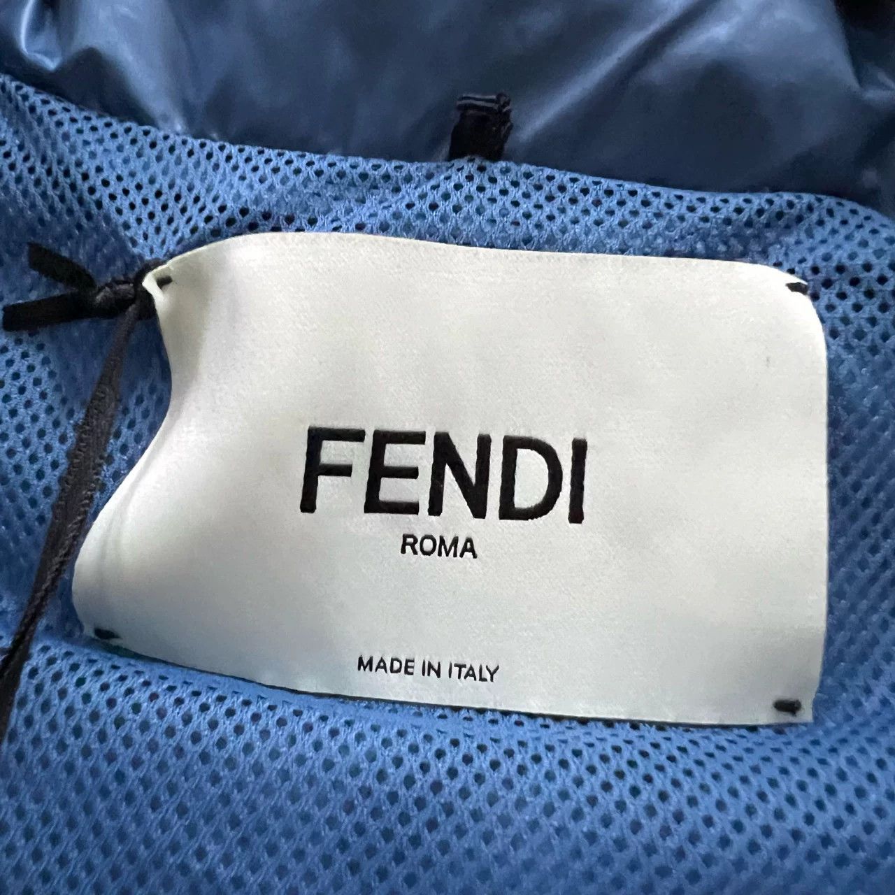 Fendi FENDI Blue Logo Print Coat Size M / US 6-8 / IT 42-44 - 3 Thumbnail
