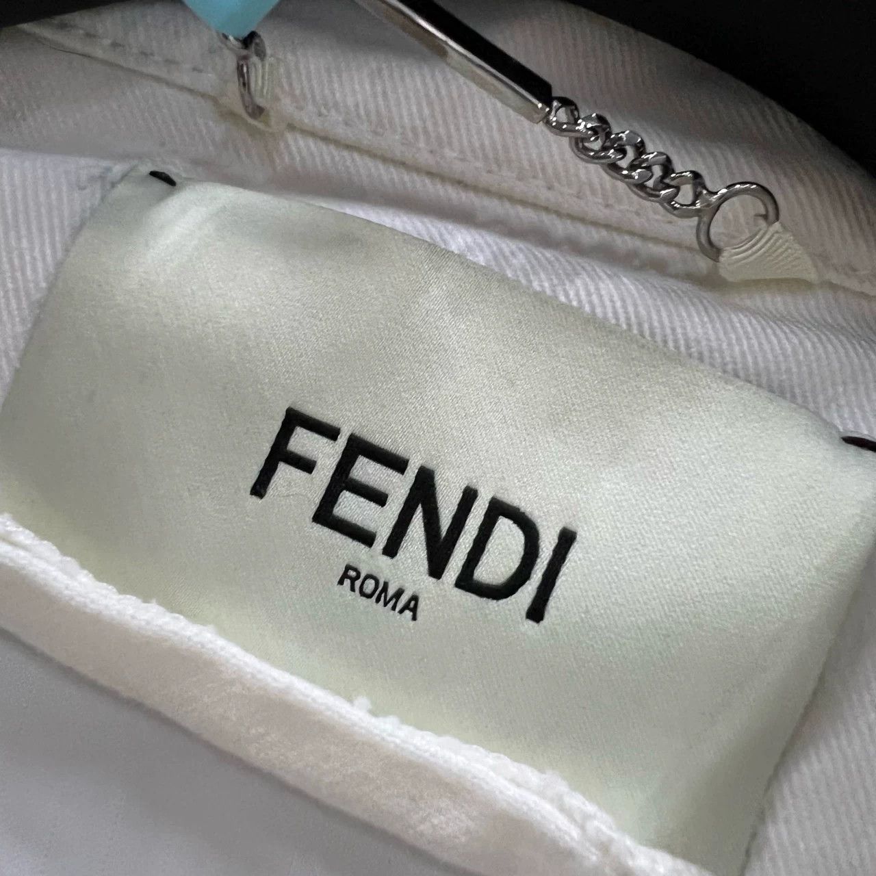 Fendi Fendi White Denim Jacket Size S / US 4 / IT 40 - 4 Thumbnail
