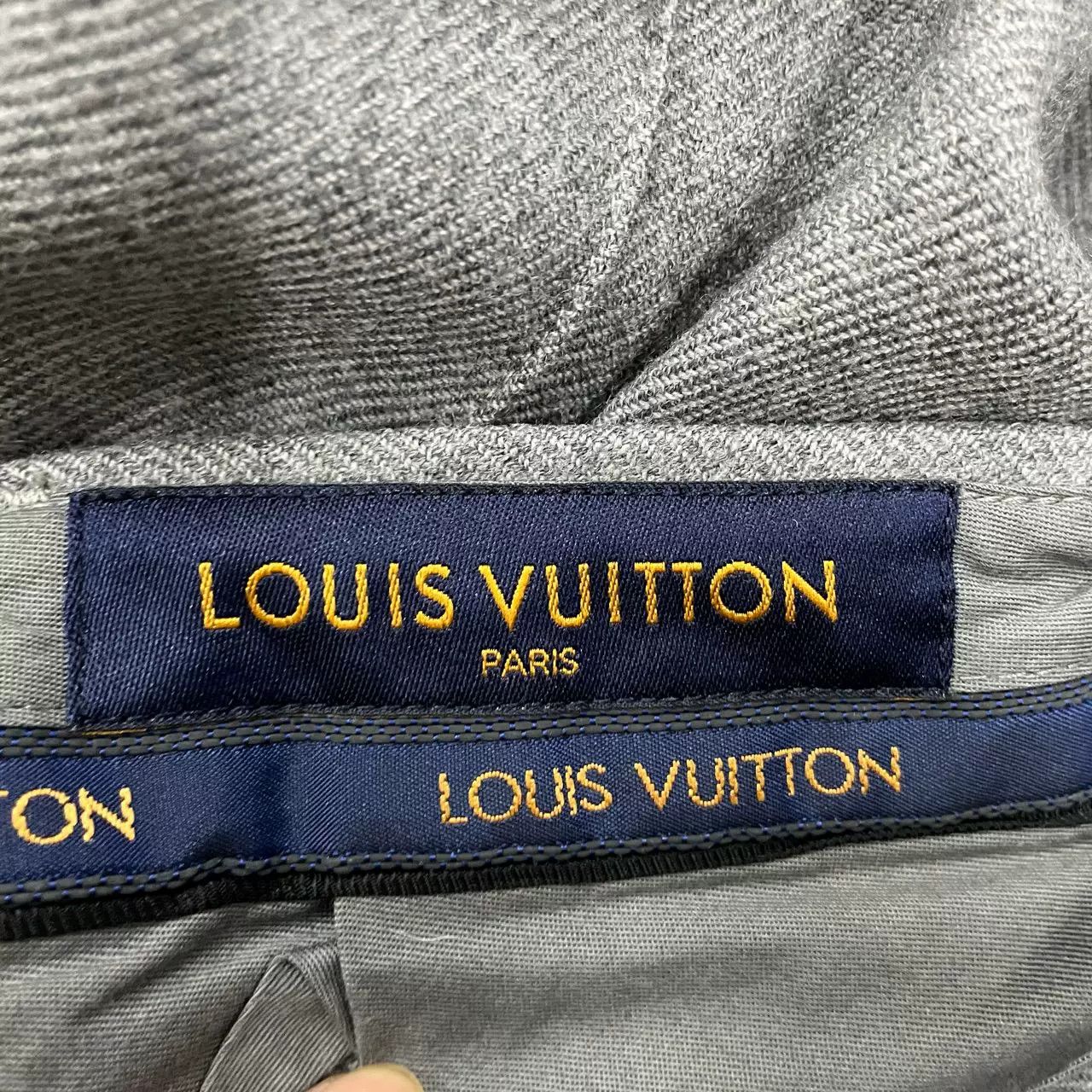 Louis Vuitton Louis Vuitton Gray Striped Wide-Leg Trousers Size 38" / US 16 / IT 52 - 3 Thumbnail
