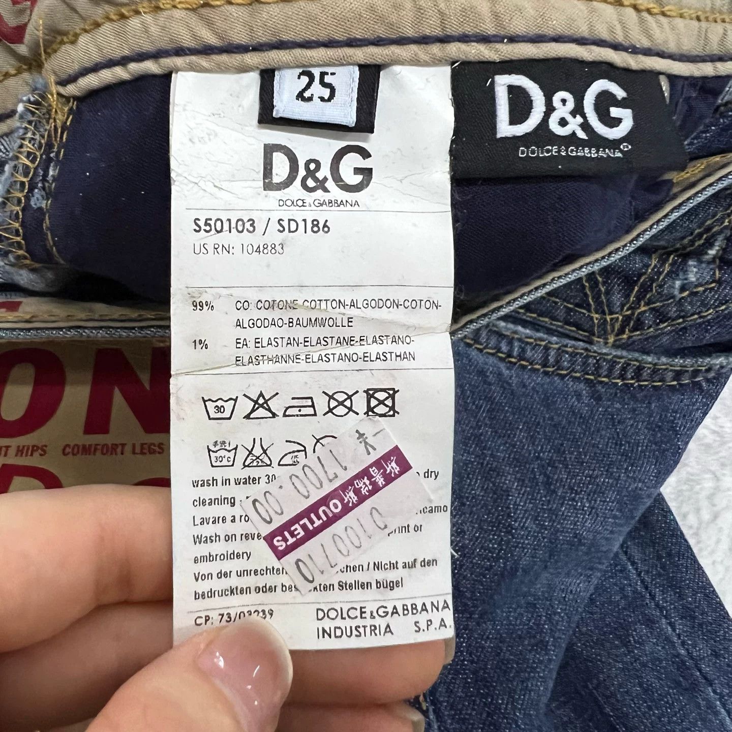 Dolce & Gabbana Dolce Gabbana Blue Denim Flared Jeans 25 Size 25" / US 0 / IT 36 - 4 Thumbnail