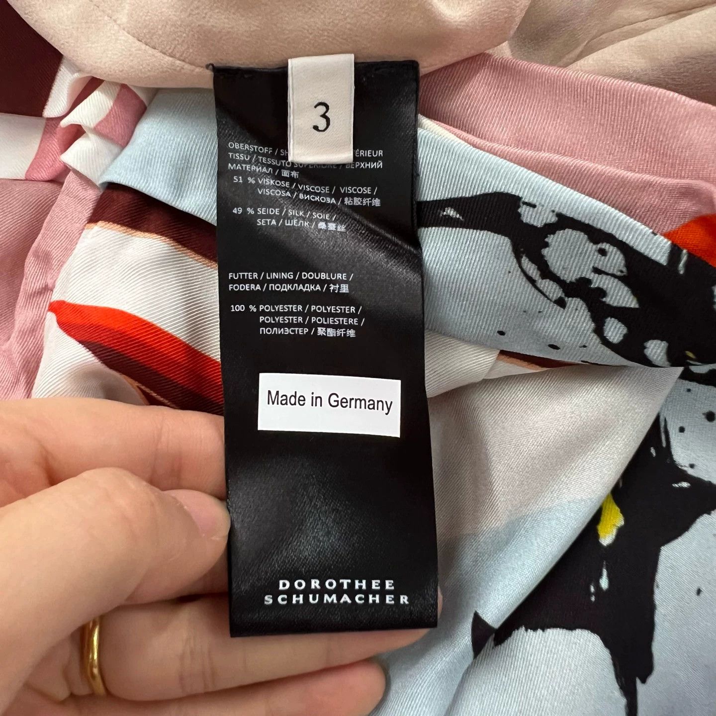DOROTHEE SCHUMACHER DOROTHEE SCHUMACHER Colorblock Print Skirt Size 38" / US 16 / IT 52 - 4 Thumbnail