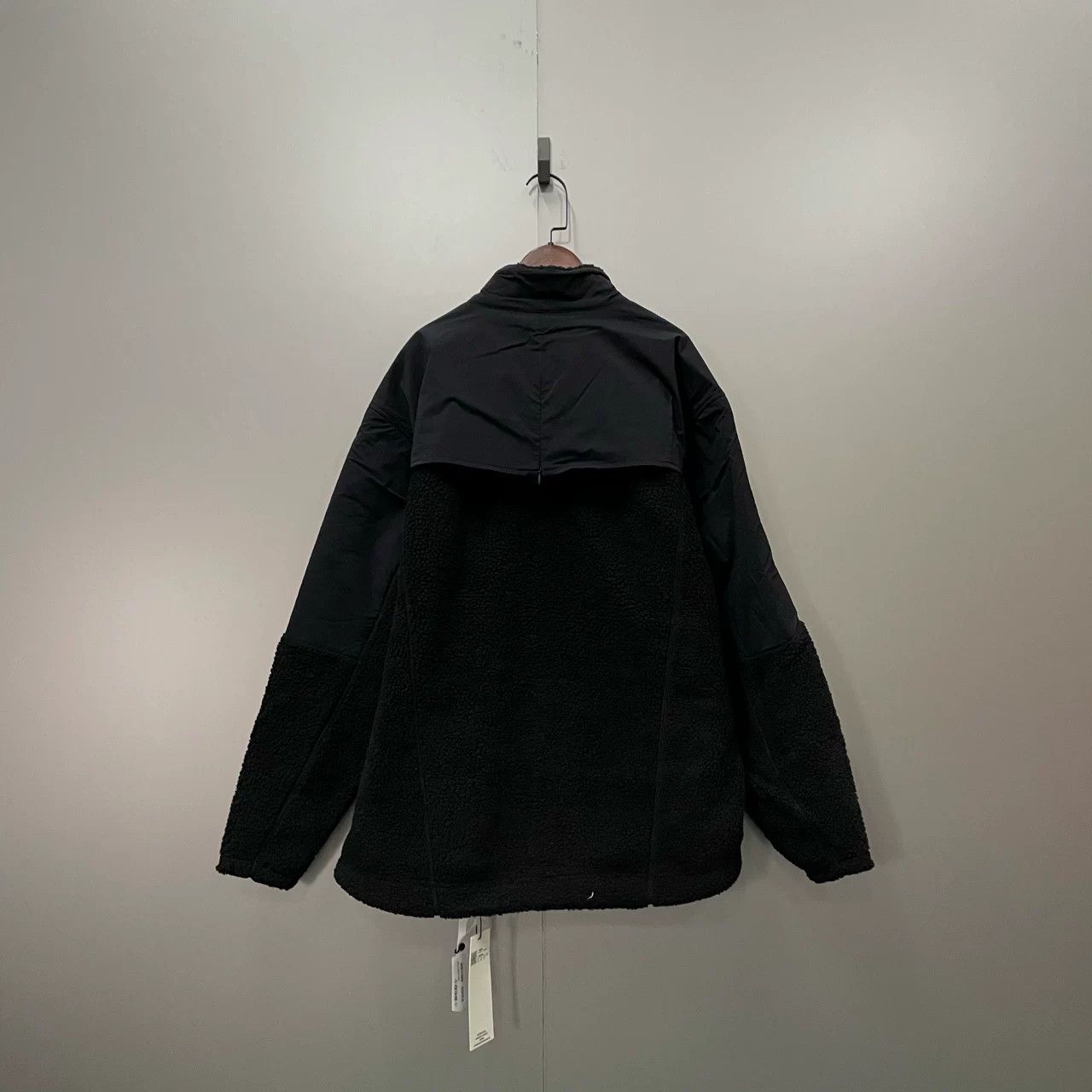 A-COLD-WALL* A-COLD-WALL ACW Black Diagonal Zip Sherpa Jacket Size US M / EU 48-50 / 2 - 2 Thumbnail