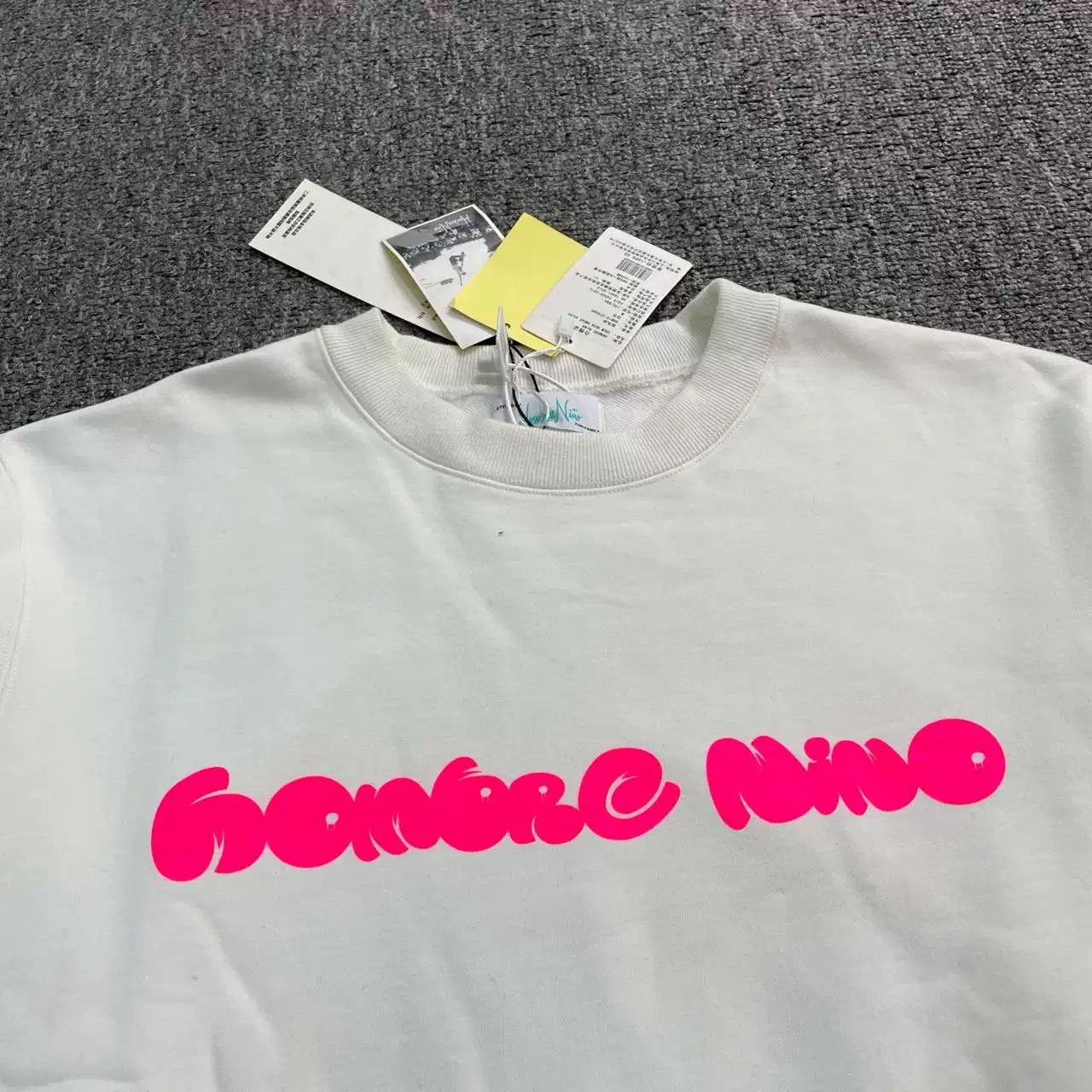 Hombre Nino Hombre Nino White Pink Sweatshirt Size US L / EU 52-54 / 3 - 2 Thumbnail