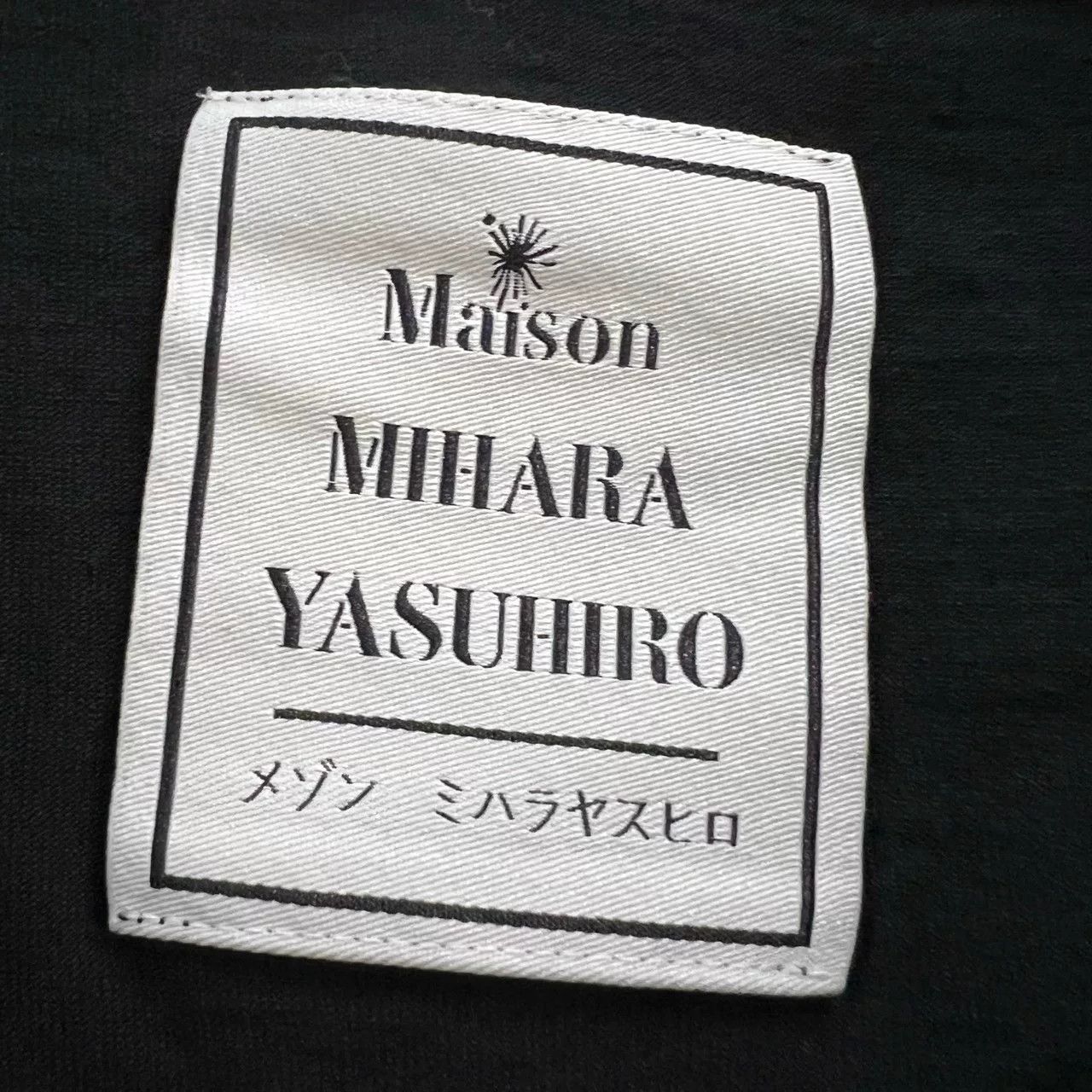 Maison MIHARA YASUHIRO MAISON MIHARA YASUHIRO Black Letter Print Tee Size US M / EU 48-50 / 2 - 2 Thumbnail