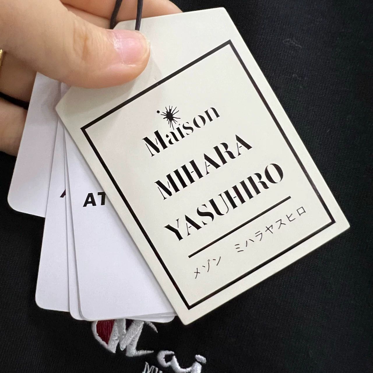 Maison MIHARA YASUHIRO MAISON MIHARA YASUHIRO Black Letter Print Tee Size US M / EU 48-50 / 2 - 3 Thumbnail