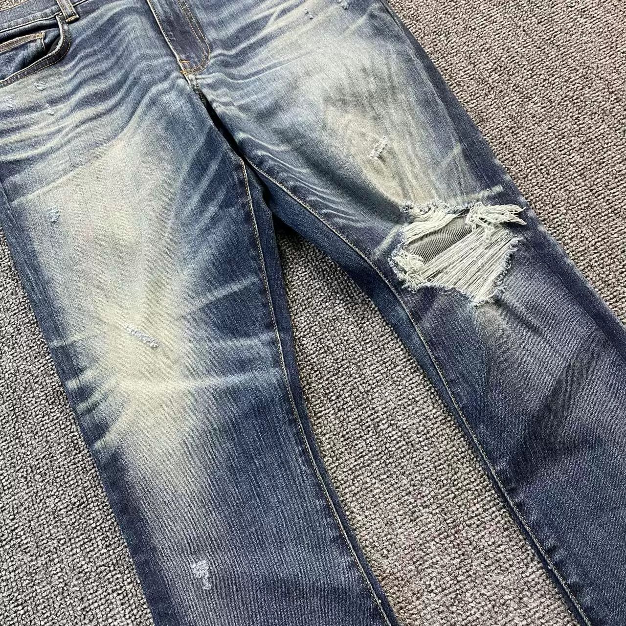 Amiri AMIRI Washed Distressed Denim Jeans Size US 32 / EU 48 - 2 Thumbnail