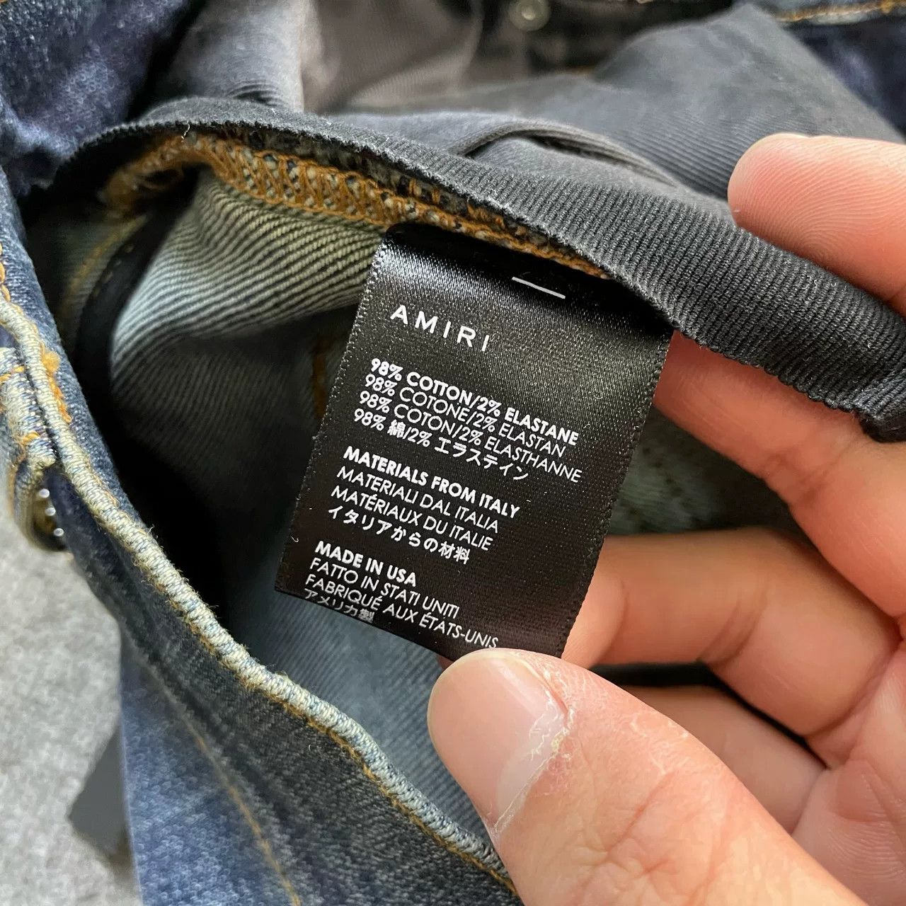 Amiri AMIRI Washed Distressed Denim Jeans Size US 32 / EU 48 - 6 Thumbnail