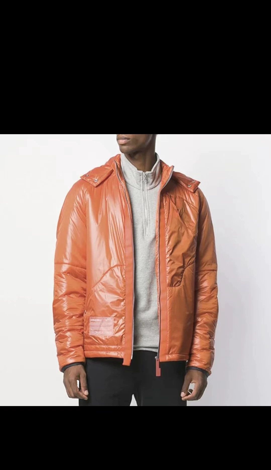 A-COLD-WALL* A-COLD-WALL Orange Shiny Hooded Jacket Size US S / EU 44-46 / 1 - 2 Thumbnail