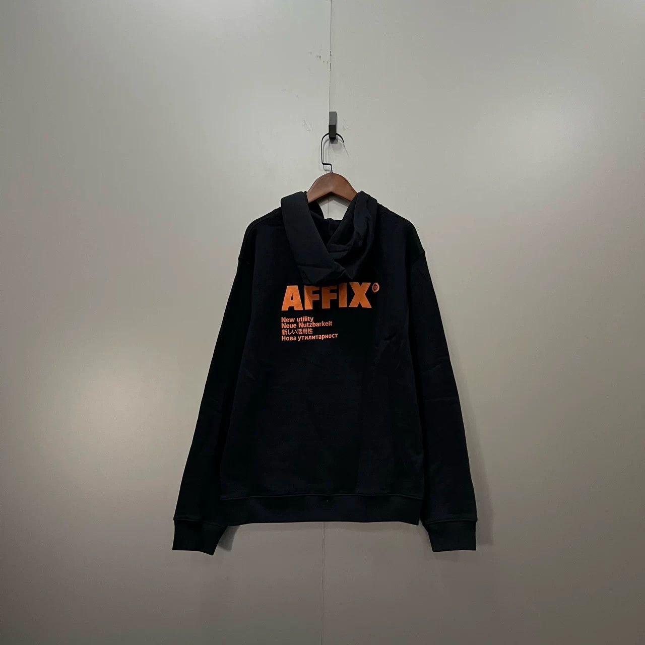 AFFXWRKS AFFIX Back Orange Logo Print Hoodie Size US M / EU 48-50 / 2 - 2 Thumbnail