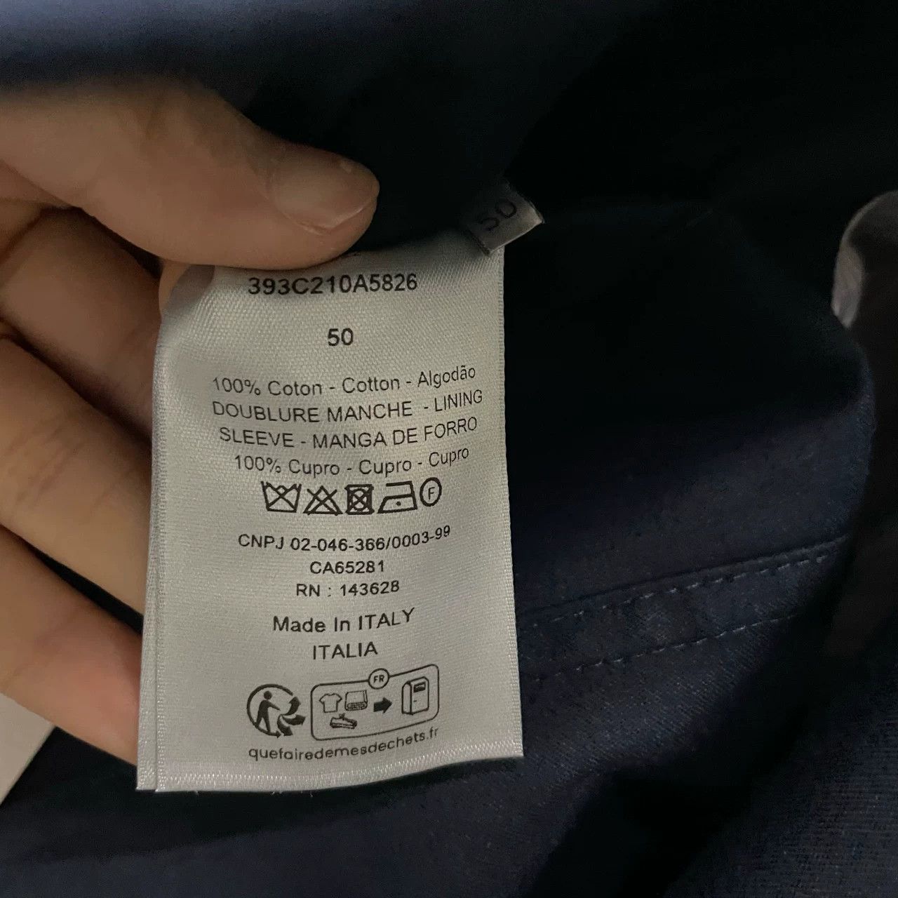 Dior Dior x Denim Tears Navy Single-Breasted Blazer Size US M / EU 48-50 / 2 - 6 Thumbnail