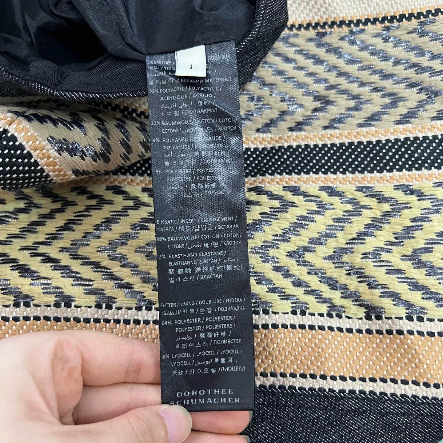 DOROTHEE SCHUMACHER DOROTHEE SCHUMACHER Twill Print Denim Skirt Size 22" - 4 Thumbnail