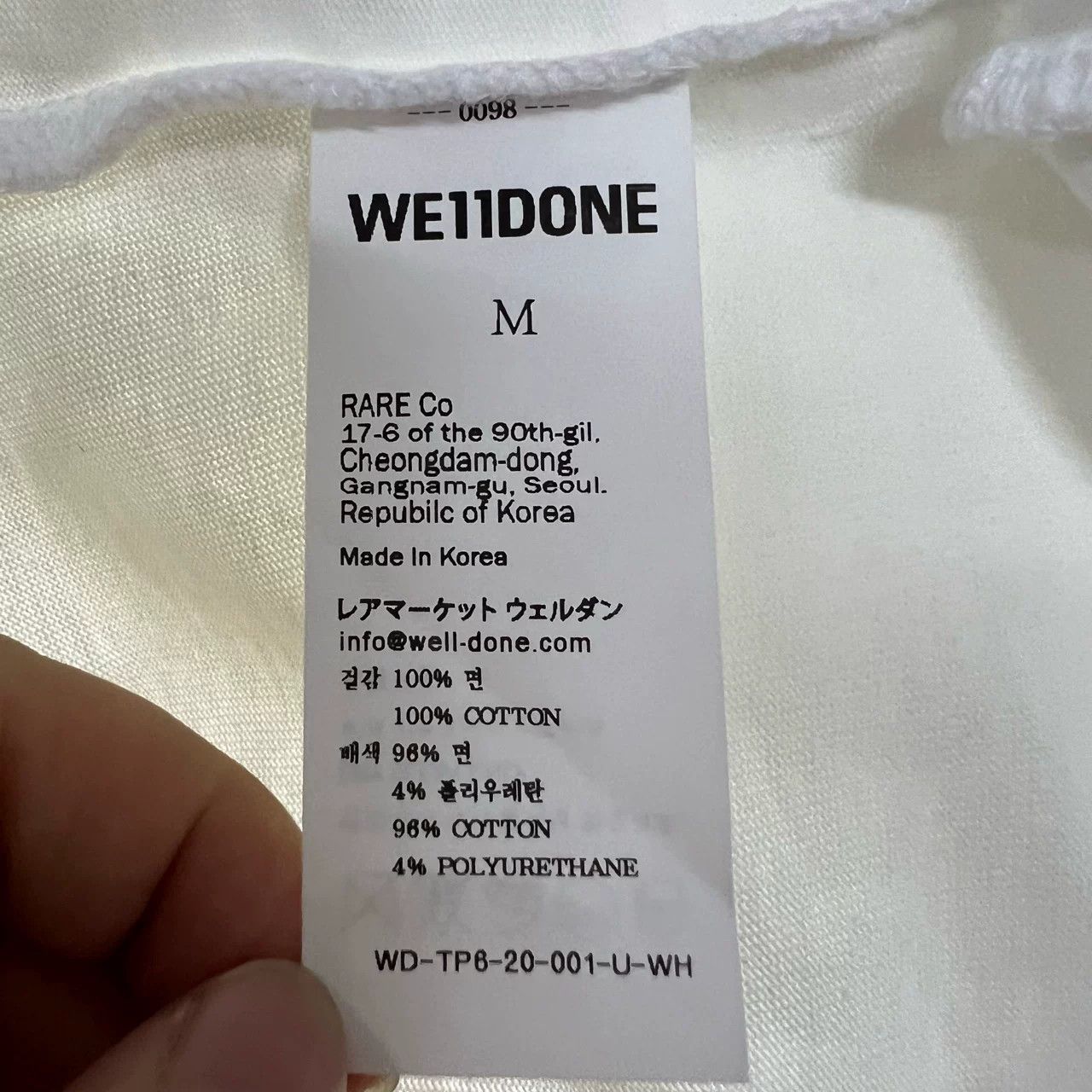 WE11DONE WE11DONE Logo Distressed Long-Sleeve Top Size M / US 6-8 / IT 42-44 - 5 Thumbnail