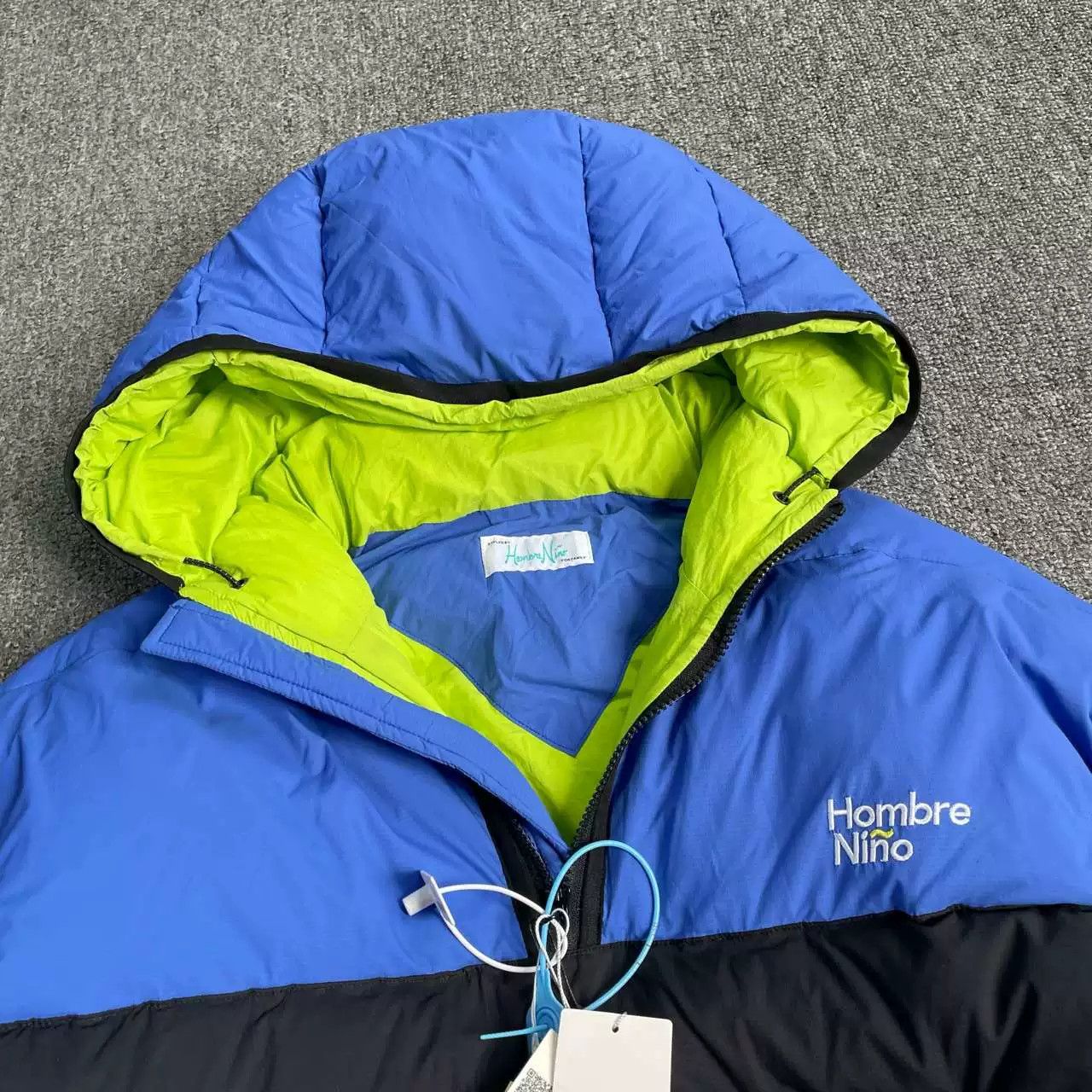 Hombre Nino Hombre Nino Blue Half-Zip Hooded Jacket Size US M / EU 48-50 / 2 - 3 Thumbnail