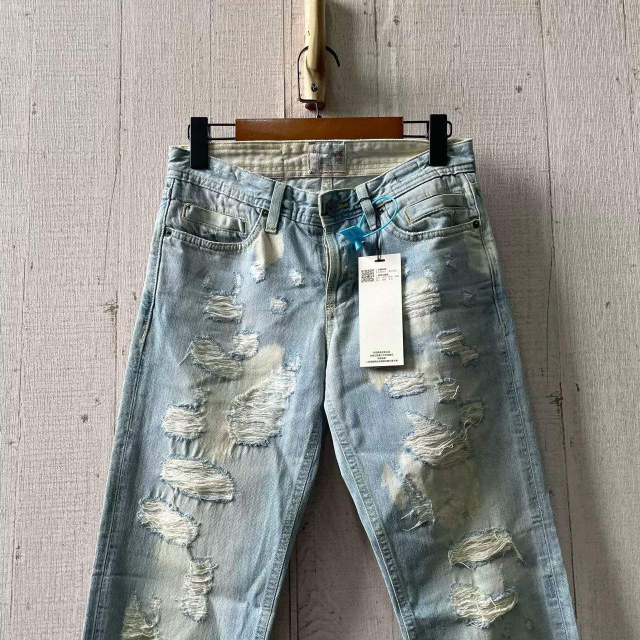 Dolce & Gabbana Dolce & Gabbana Blue Washed Distressed Jeans Size 28" / US 6 / IT 42 - 2 Thumbnail