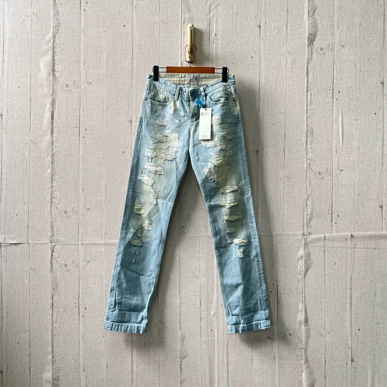 Dolce & Gabbana Dolce & Gabbana Blue Washed Distressed Jeans Size 28" / US 6 / IT 42 - 3 Thumbnail
