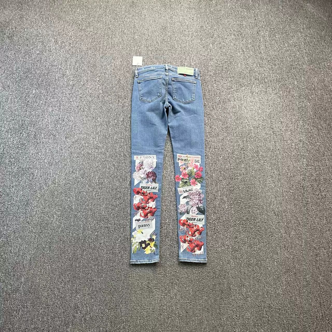 Off-White Off White Floral Jeans Size 25" / US 0 / IT 36 - 2 Thumbnail