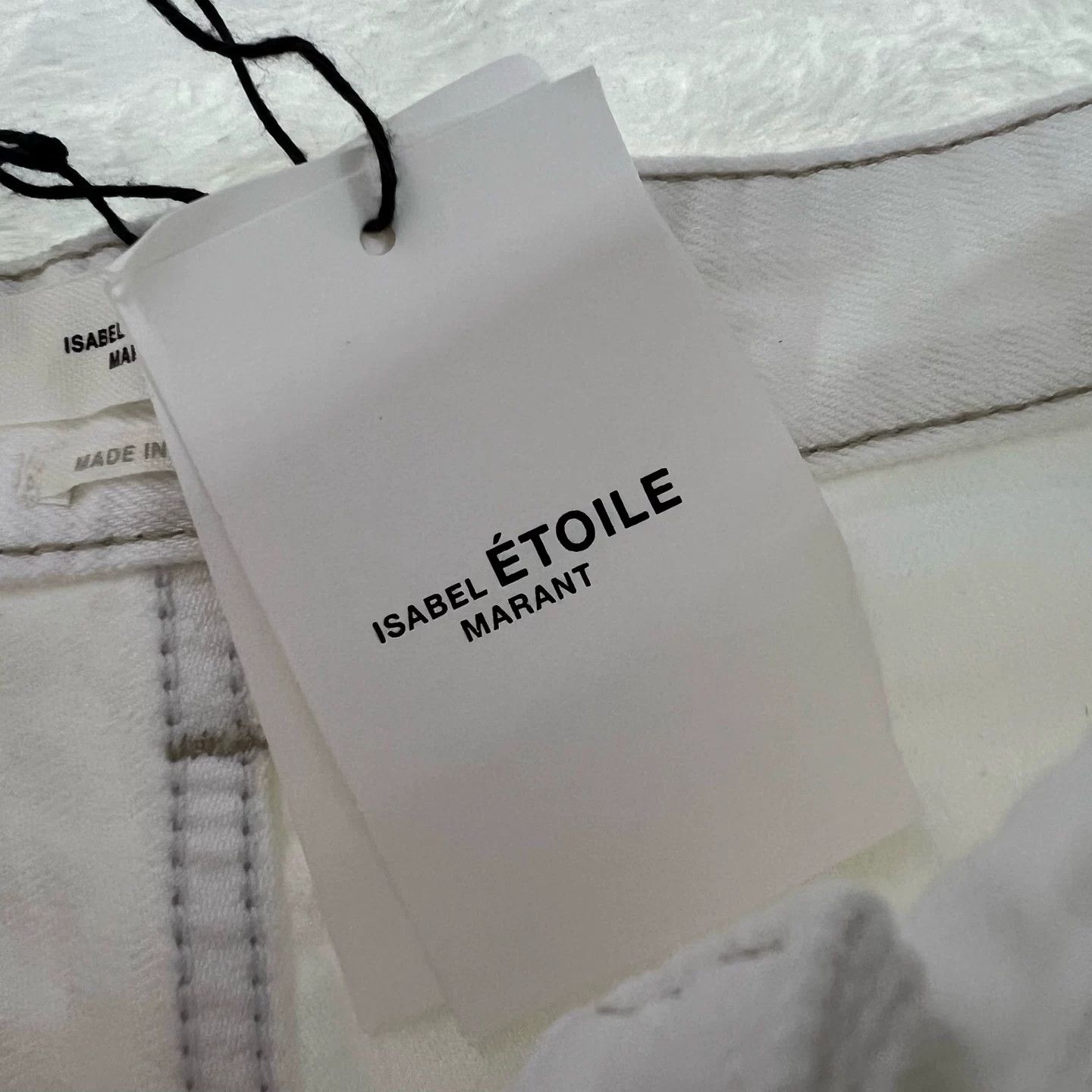 Isabel Marant Etoile ISABEL ETOILE White Distressed Jeans Size 40" / US 18 - 4 Thumbnail