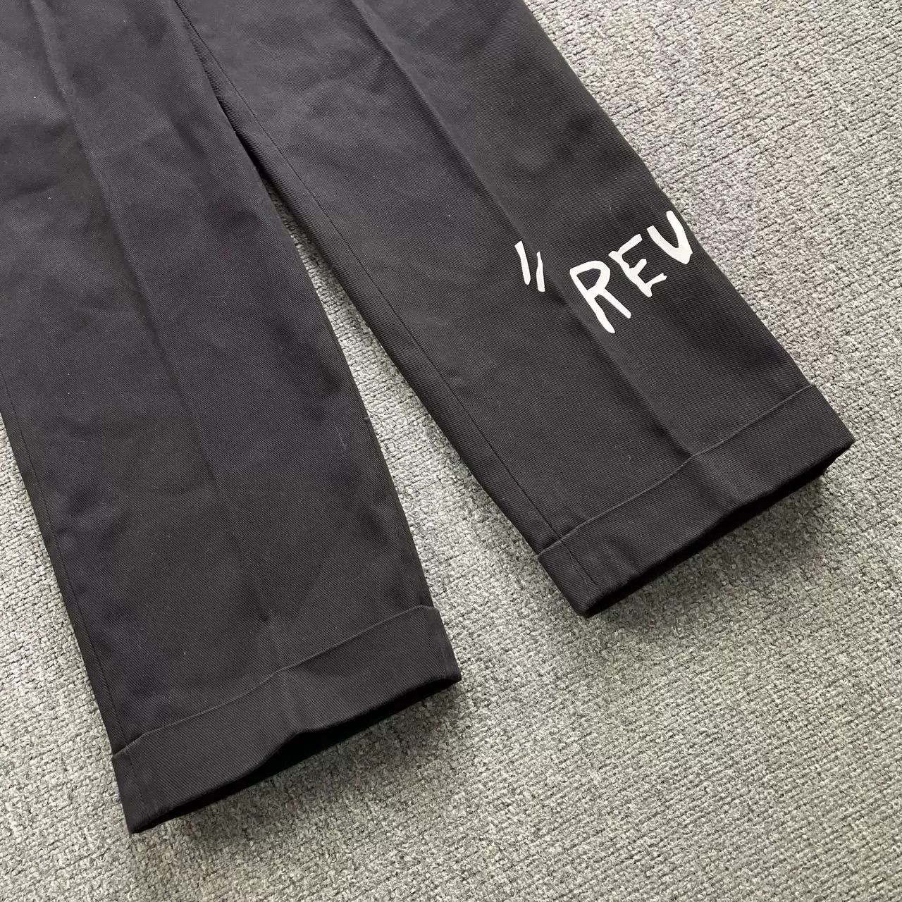 Off-White Off White Black Printed Cropped Pants Size US 29 - 3 Thumbnail