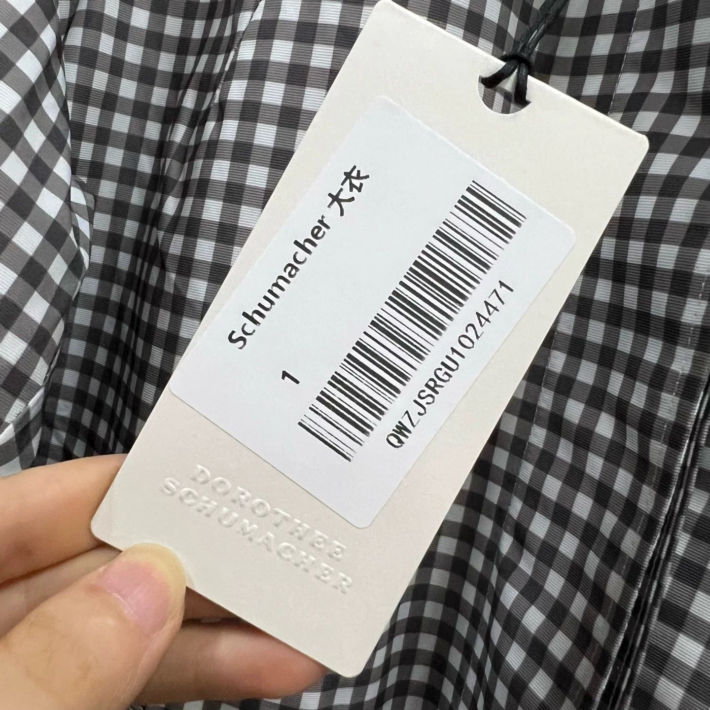 DOROTHEE SCHUMACHER DOROTHEE SCHUMACHER Black White Plaid Long Coat Size S / US 4 / IT 40 - 5 Thumbnail