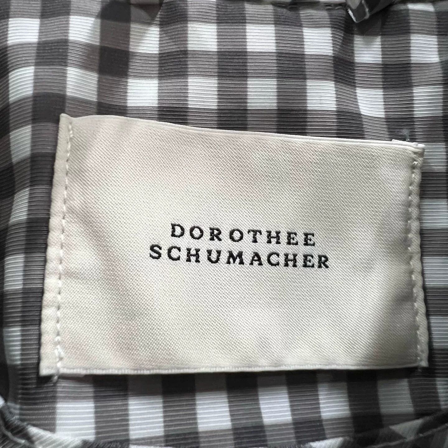 DOROTHEE SCHUMACHER DOROTHEE SCHUMACHER Black White Plaid Long Coat Size S / US 4 / IT 40 - 4 Thumbnail