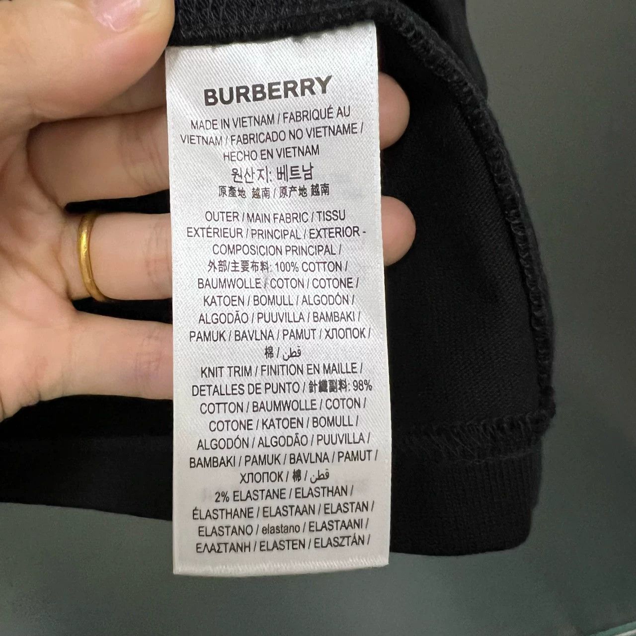 Burberry Burberry Black Logo Embroidery Short-Sleeve Size US S / EU 44-46 / 1 - 5 Thumbnail