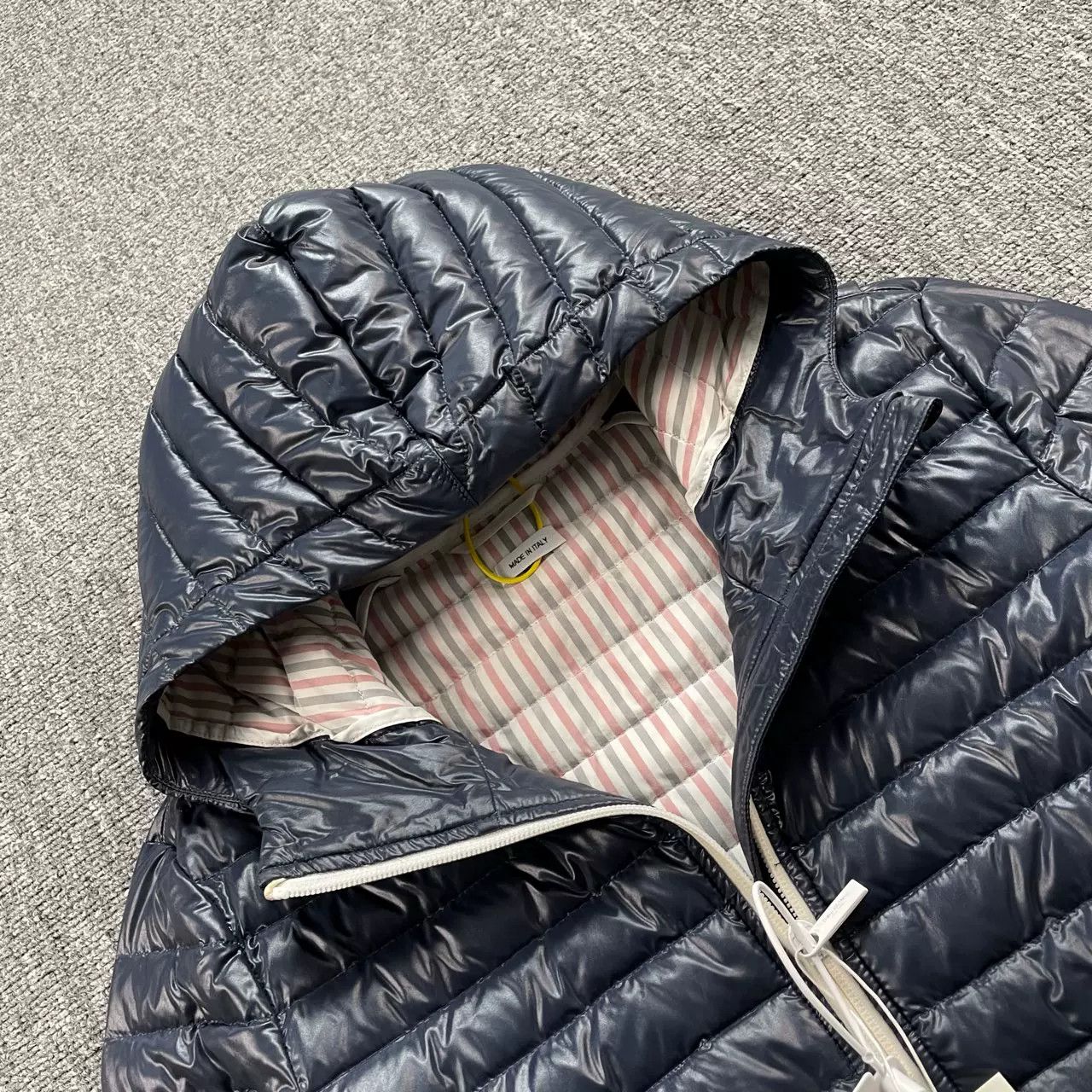 Thom Browne THOM BROWNE Blue Stripe Hooded Down Jacket Size US XS / EU 42 / 0 - 5 Thumbnail