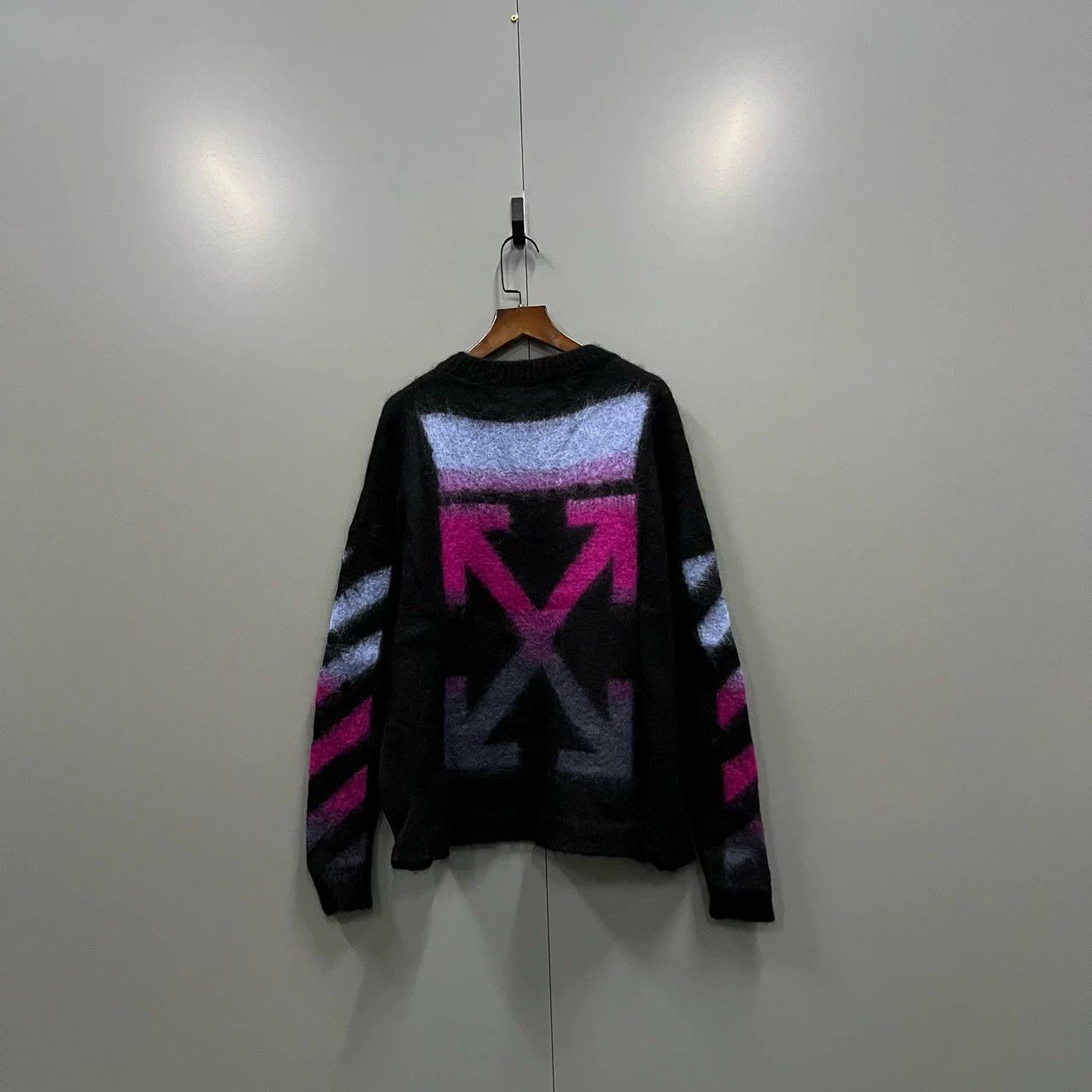 Off-White OFF White Gradient Mohair Printed Sweater Size XXS / US 00 / IT 34 - 2 Thumbnail