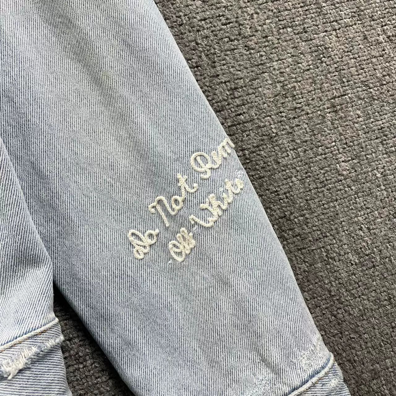 Off-White Off White Blue Washed Hooded Denim Jacket Size US S / EU 44-46 / 1 - 3 Thumbnail