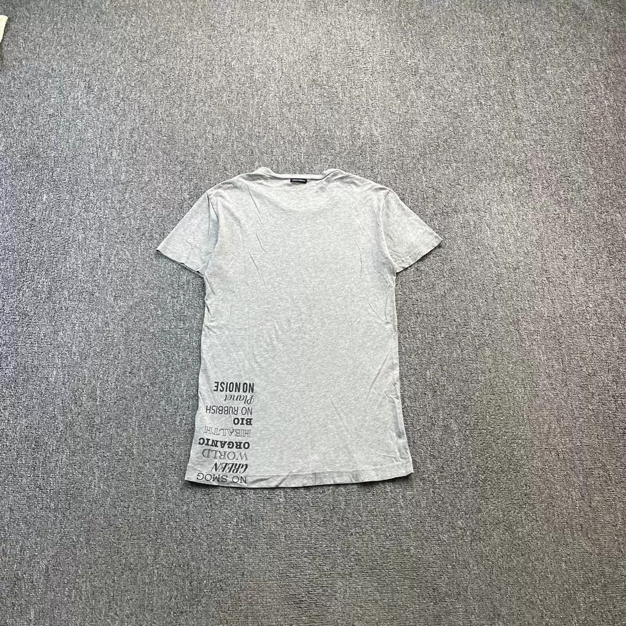 Dolce & Gabbana Dolce & Gabbana Gray Printed Short-Sleeve Size US M / EU 48-50 / 2 - 2 Thumbnail