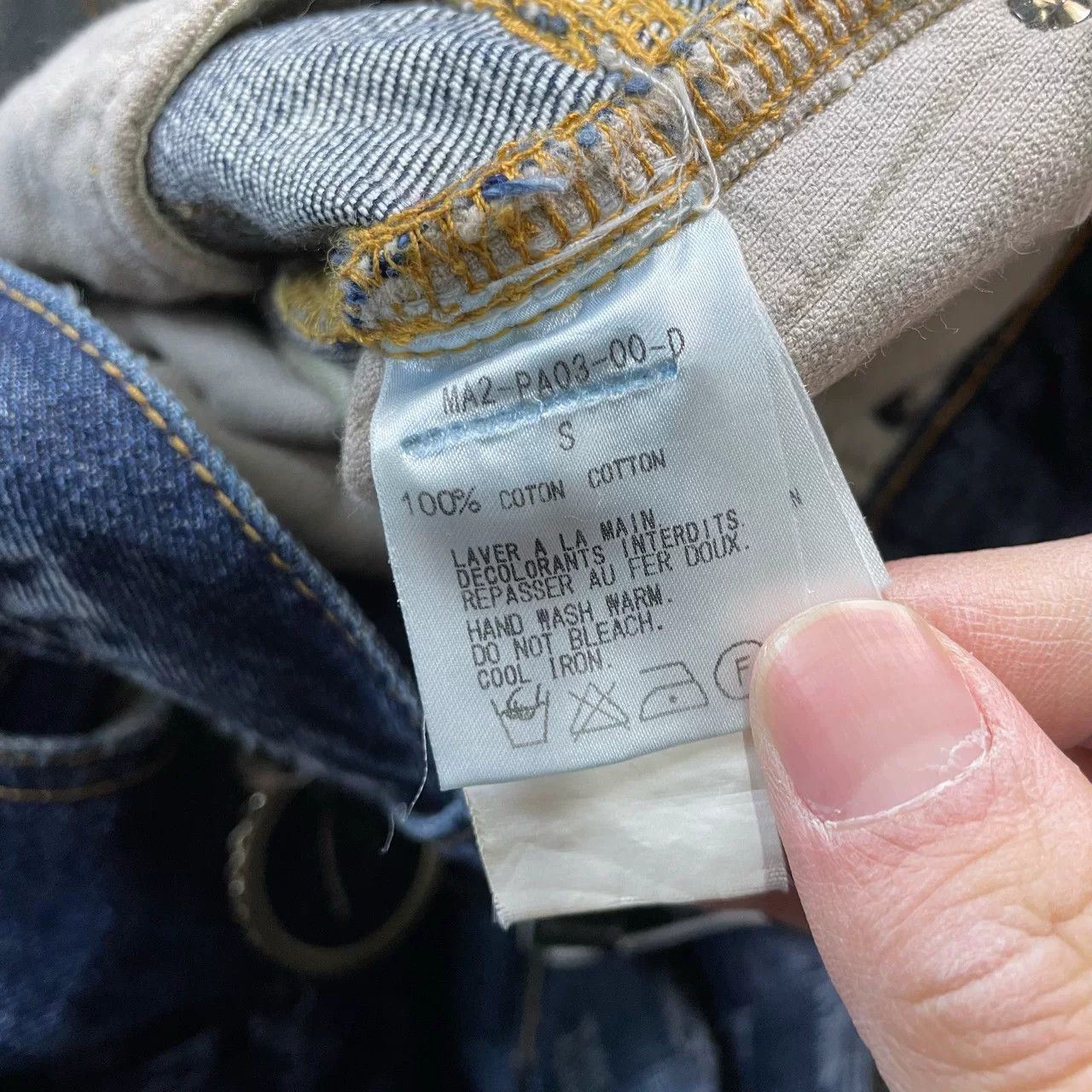 Mastermind Japan mastermind Japan Blue Washed Skull Jeans Size US 26 / EU 42 - 4 Thumbnail