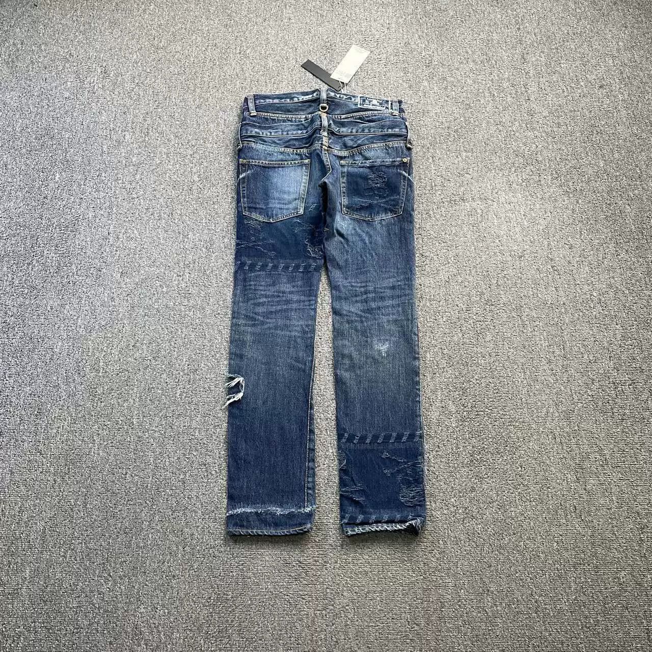 Mastermind Japan mastermind Japan Blue Washed Skull Jeans Size US 26 / EU 42 - 2 Thumbnail