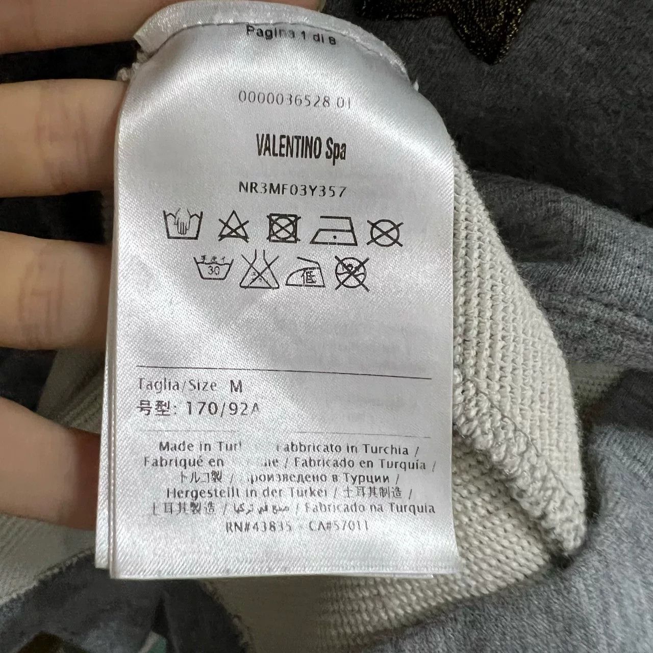 Valentino Valentino Gray Star Embroidered Hoodie Size US M / EU 48-50 / 2 - 4 Thumbnail