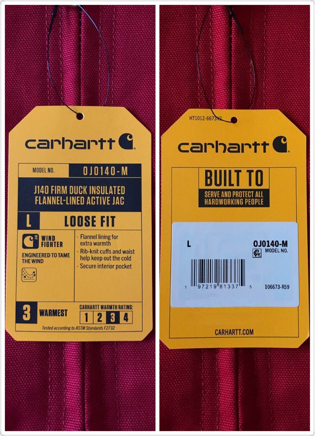Carhartt Carhartt R59 Canvas Hooded Work Jacket Size US L / EU 52-54 / 3 - 8 Thumbnail