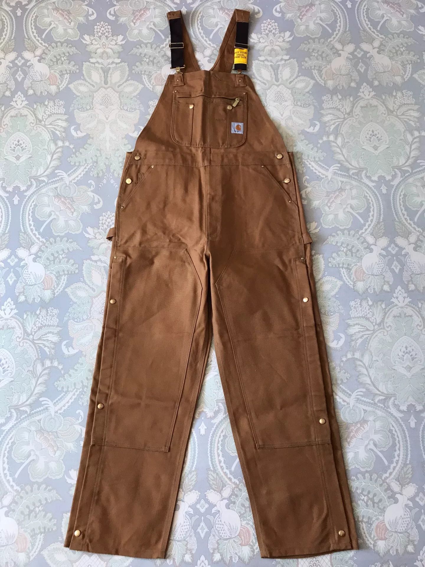 Carhartt Carhartt R37 Brown Canvas Overalls W38L32 Size US 38 / EU 54 - 3 Thumbnail