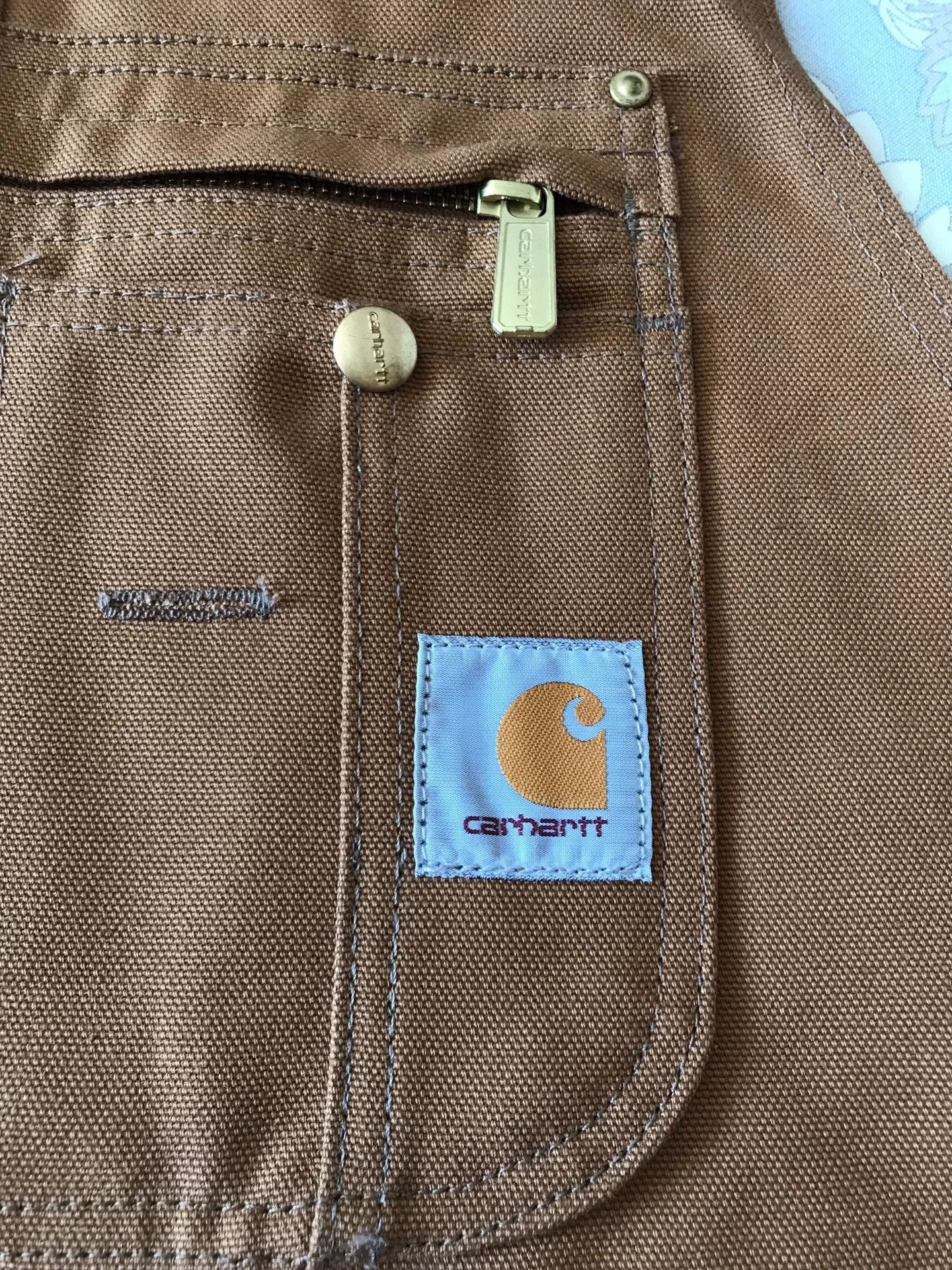 Carhartt Carhartt R37 Brown Canvas Overalls W38L32 Size US 38 / EU 54 - 5 Thumbnail