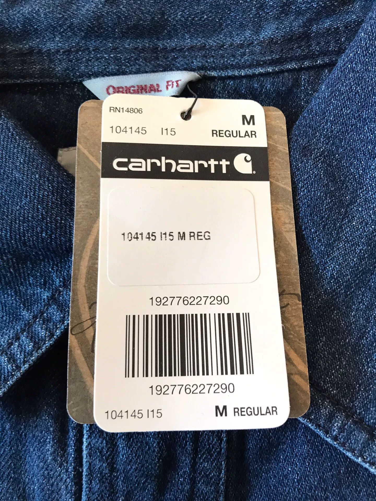 Carhartt Carhartt 104145 Heavyweight Denim Work Shirt Size US M / EU 48-50 / 2 - 8 Thumbnail
