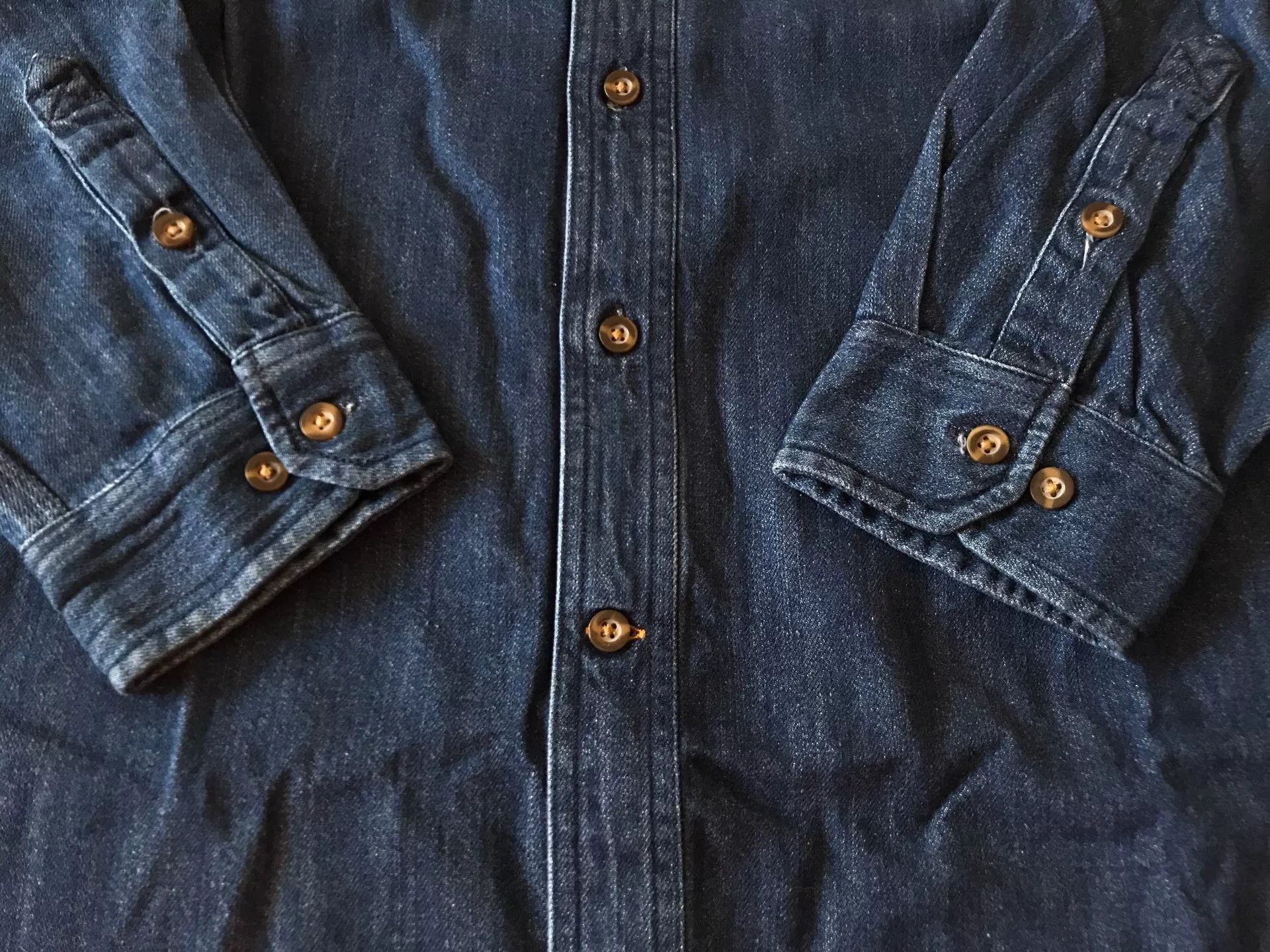 Carhartt Carhartt 104145 Heavyweight Denim Work Shirt Size US M / EU 48-50 / 2 - 4 Thumbnail
