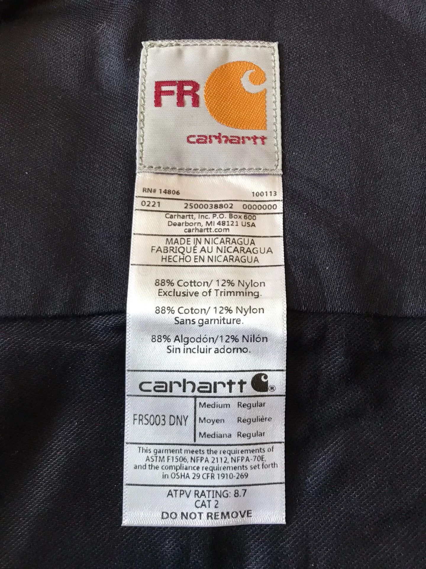 Carhartt Carhartt FRS003 FR Flame Resistant Work Shirt Size US M / EU 48-50 / 2 - 9 Thumbnail