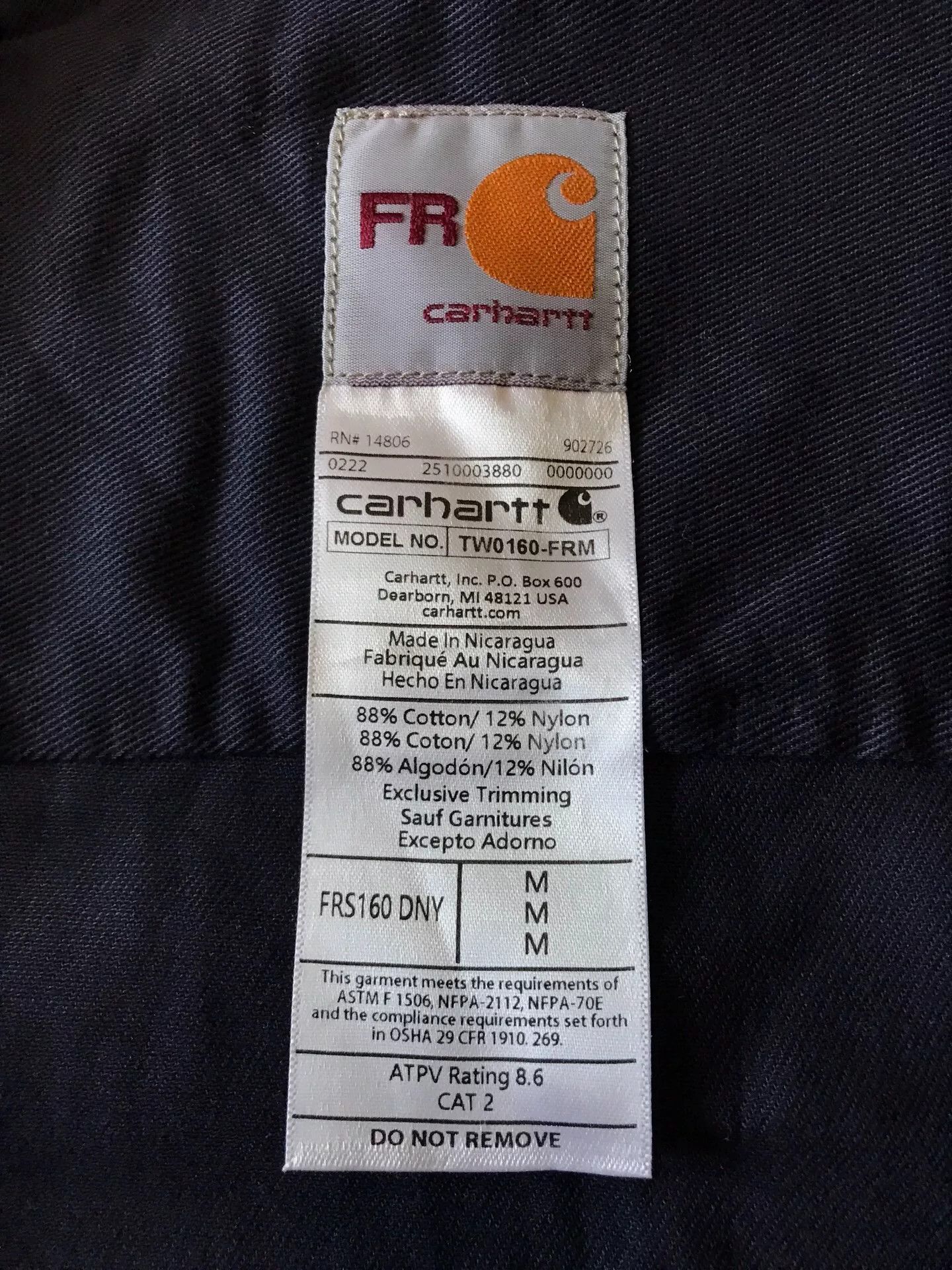 Carhartt Carhartt FRS160 FR Flame Resistant Work Shirt Size US M / EU 48-50 / 2 - 9 Thumbnail