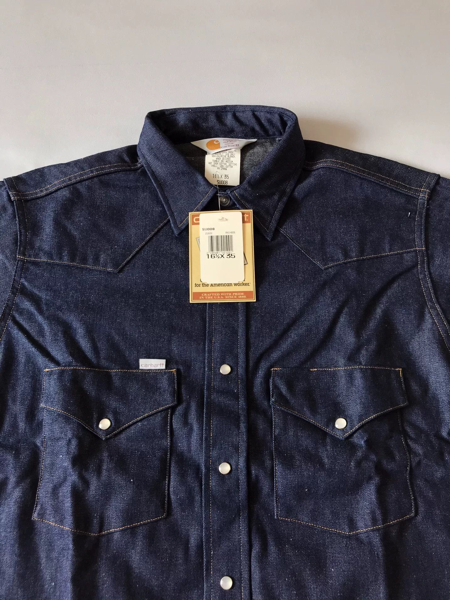 Carhartt 90s Carhartt SU008 Denim Western Shirt Size US M / EU 48-50 / 2 - 5 Thumbnail