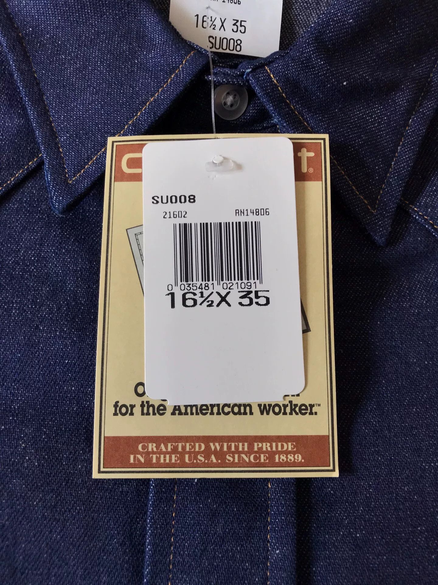 Carhartt 90s Carhartt SU008 Denim Western Shirt Size US M / EU 48-50 / 2 - 7 Thumbnail
