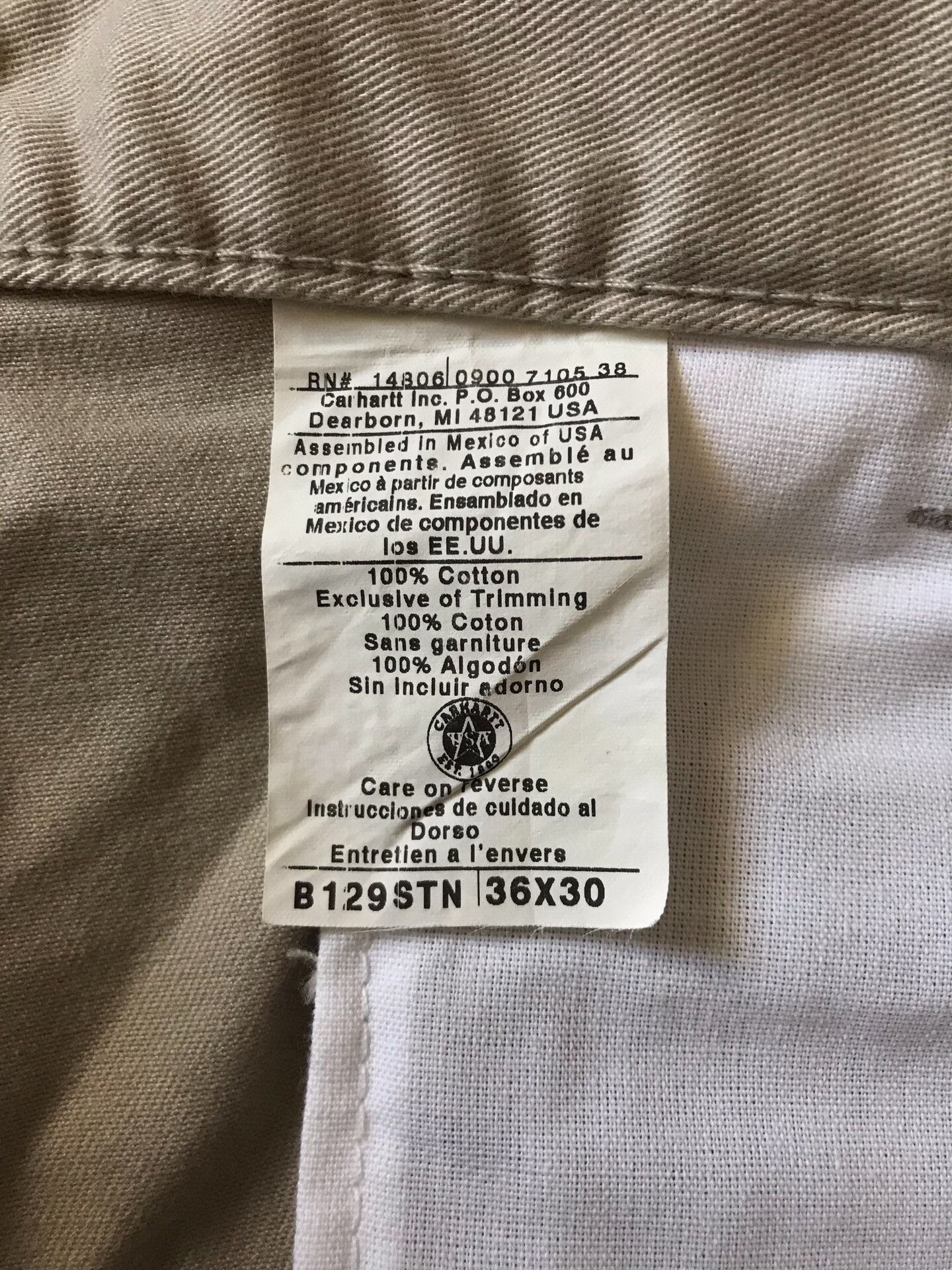Carhartt Carhartt B129 STN Work Pants Size US 36 / EU 52 - 9 Thumbnail